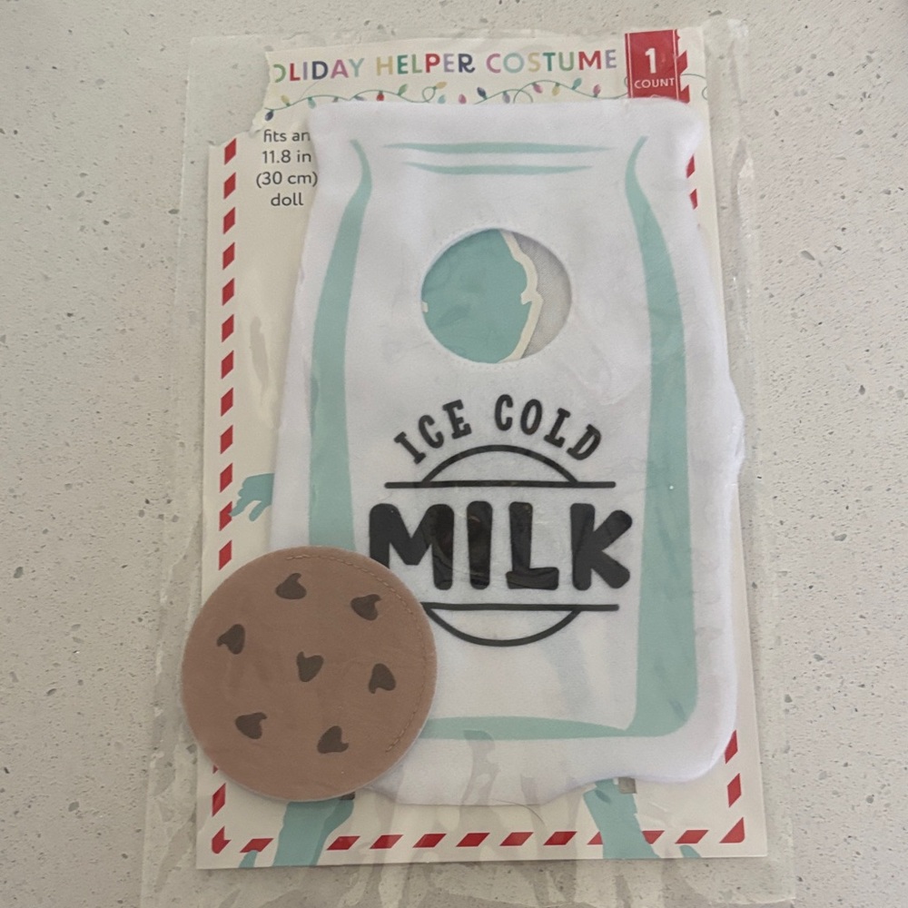 Ice Cold Milk Kids Costume with Cookie Accessory